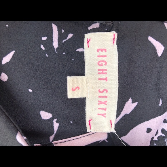 Eight Sixty Halter Neck Peplum Floral Print Top - Picture 7 of 7